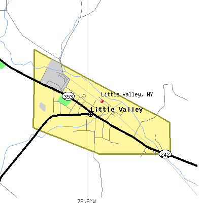 Little Valley map
