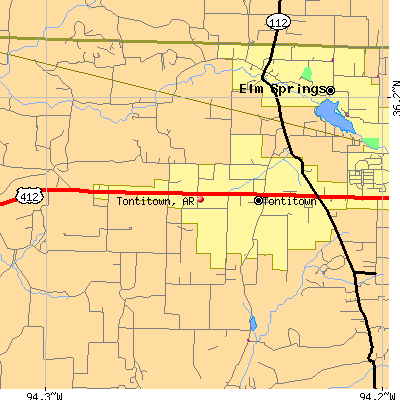 Tontitown map