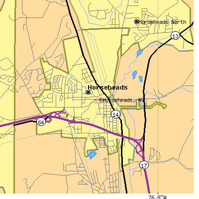 Horseheads map