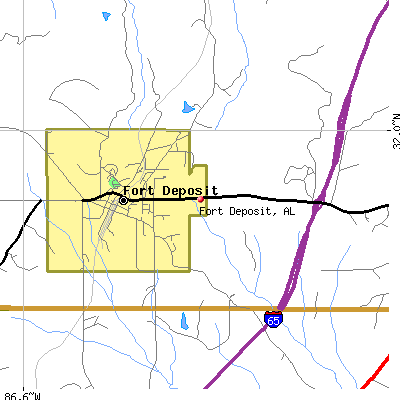 Fort Deposit map