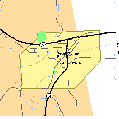 Van Etten map