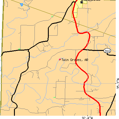 Twin Groves map