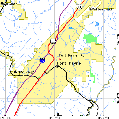 Fort Payne map