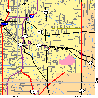 West Seneca map