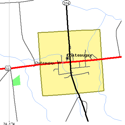 Chateaugay map