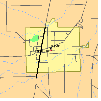 Nunda map