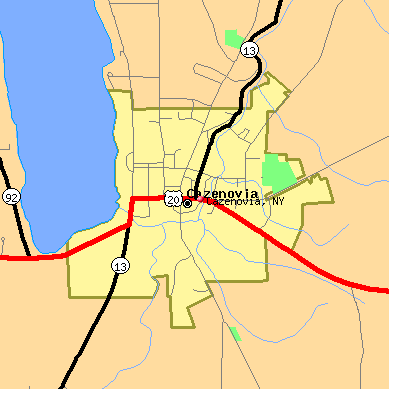 Cazenovia map
