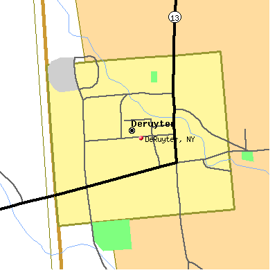 DeRuyter map