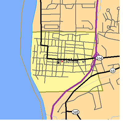 Lewiston map