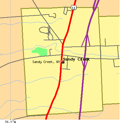 Sandy Creek map