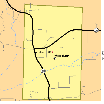 Wooster map