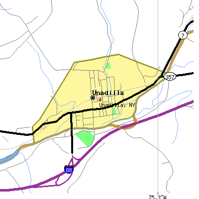 Unadilla map