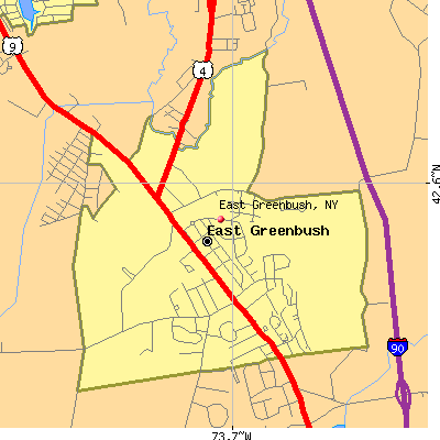 East Greenbush map