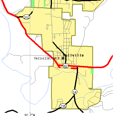 Yellville map