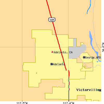 Adelanto map