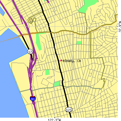 Albany map