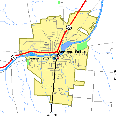 Seneca Falls map