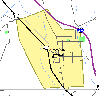 Avoca map