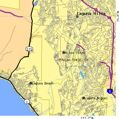 Aliso Viejo map