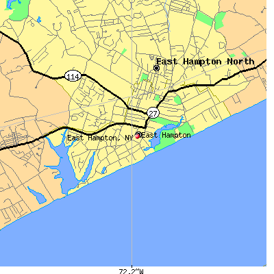 East Hampton map