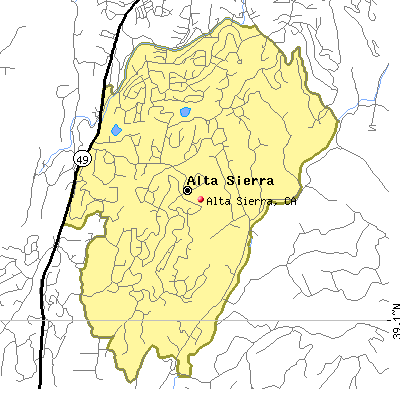 Alta Sierra map