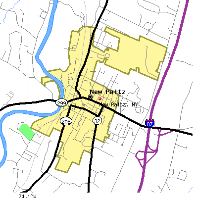 New Paltz map