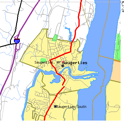 Saugerties map