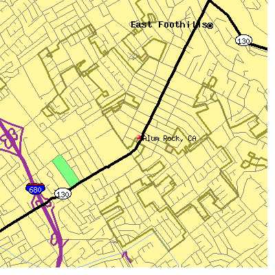 Alum Rock map