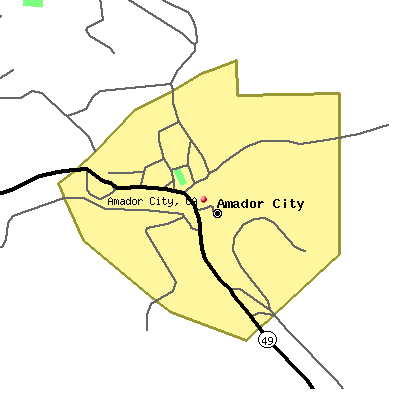 Amador City map