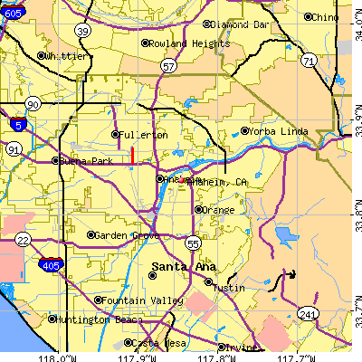 Anaheim map