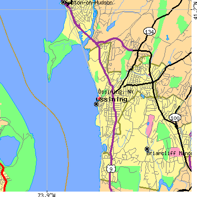 Ossining map
