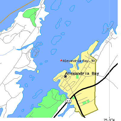 Alexandria Bay map