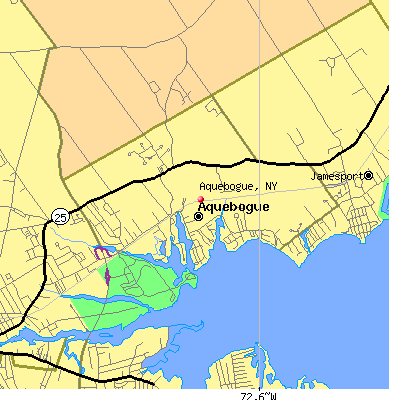 Aquebogue map