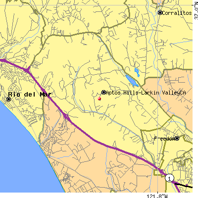 Aptos Hills-Larkin Valley map