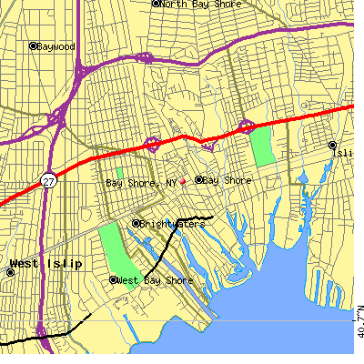 Bay Shore map