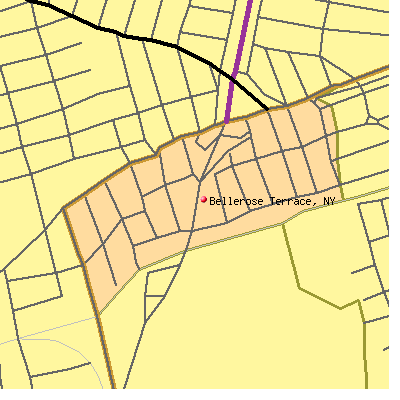 Bellerose Terrace map
