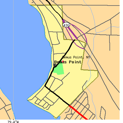 Bemus Point map