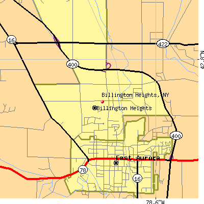 Billington Heights map