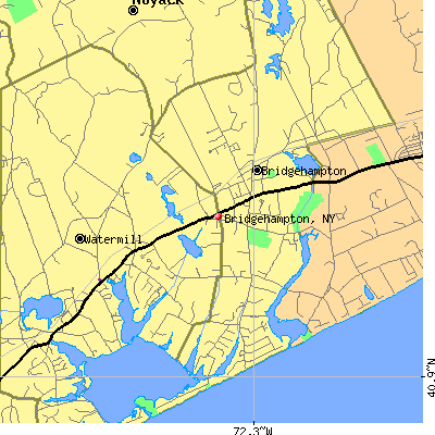 Bridgehampton map