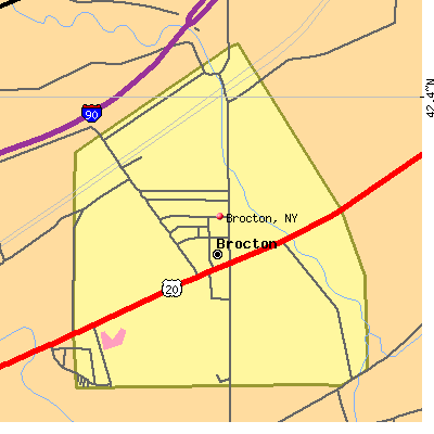 Brocton map