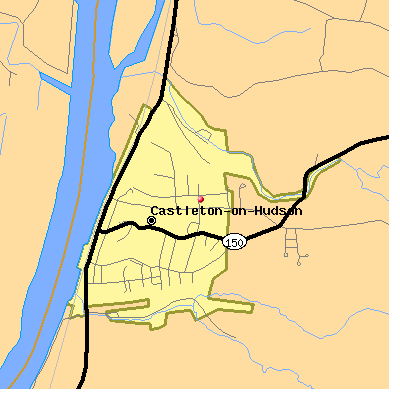 Castleton-on-Hudson map