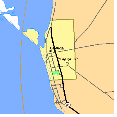 Cayuga map