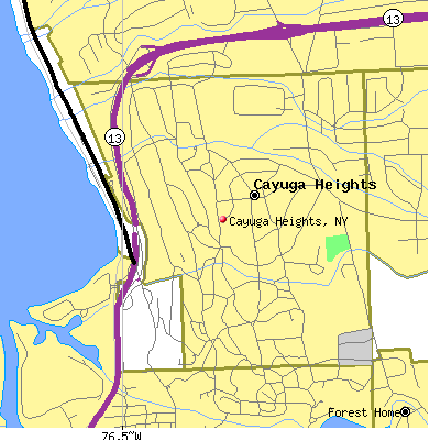 Cayuga Heights map
