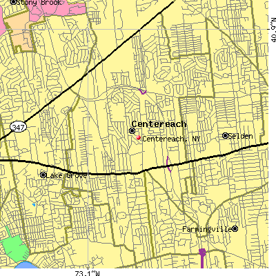 Centereach map