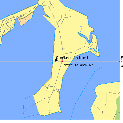 Centre Island map