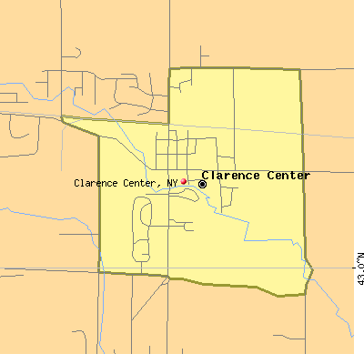 Clarence Center map
