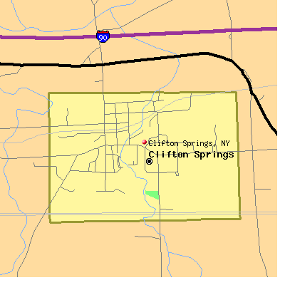 Clifton Springs map