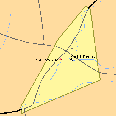 Cold Brook map