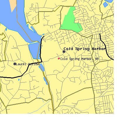 Cold Spring Harbor map