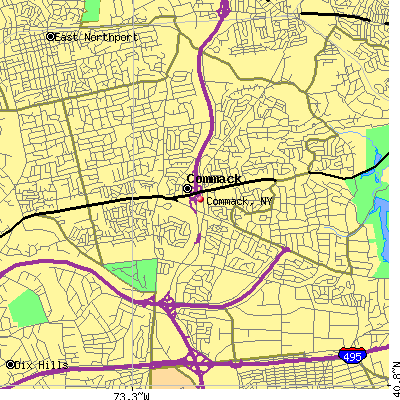Commack map